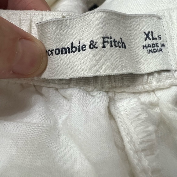 Abercrombie Fitch Cream Wide-Leg Pants XL - Picture 7 of 10